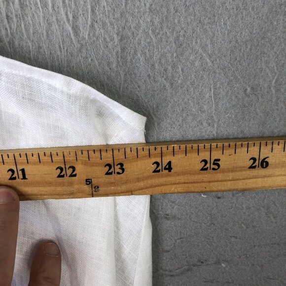 Planet by Lauren G Tank Top Womens Large Linen Sleeveless Asymmetrical Made USA - Picture 5 of 16